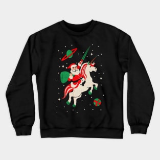 Santa and Unicorn Crewneck Sweatshirt